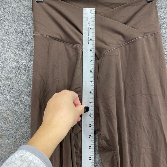 Sunzel Pants Women M Medium Brown High Rise Flat Front Pull On Flared Casual - Picture 4 of 7